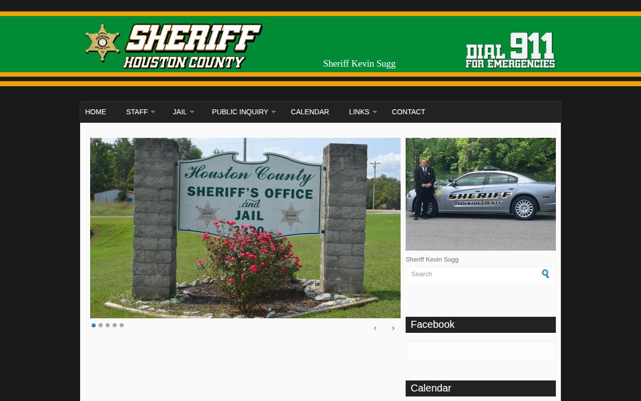 Houston County Sheriff official recent arrest navigation